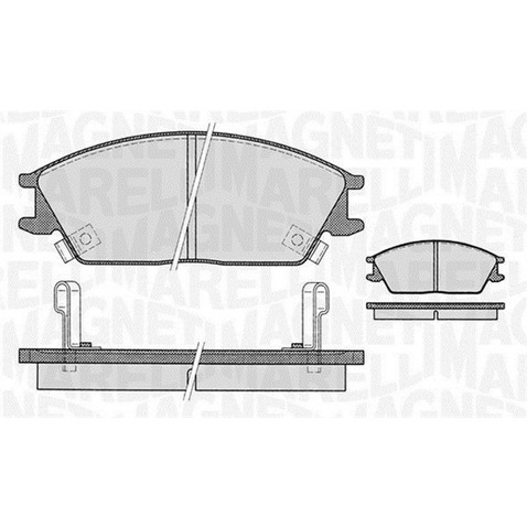 Klocki hamulcowe - komplet MAGNETI MARELLI 363916060459