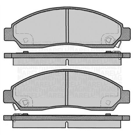 Klocki hamulcowe - komplet MAGNETI MARELLI 363916060802
