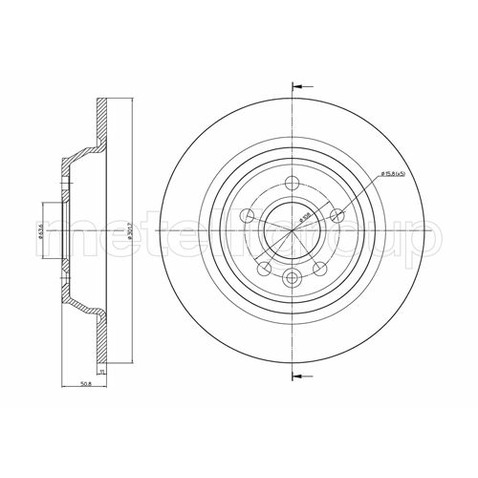 METELLI Tarcza hamulcowa 23-0897C