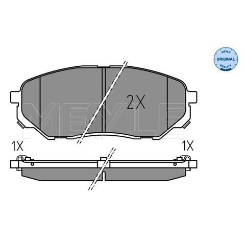 Klocki hamulcowe - komplet MEYLE 025 223 8017