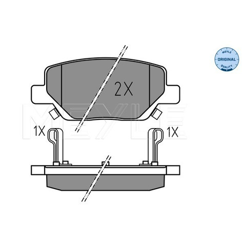 Klocki hamulcowe - komplet MEYLE 025 224 4918