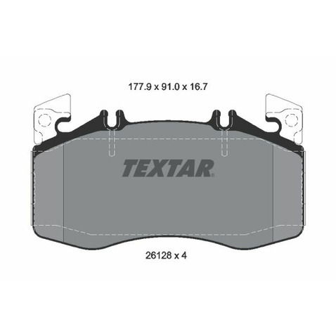 Klocki hamulcowe - komplet TEXTAR 2612801