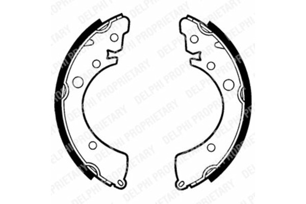 Delphi SZCZĘKI HAMULCOWE LS1417