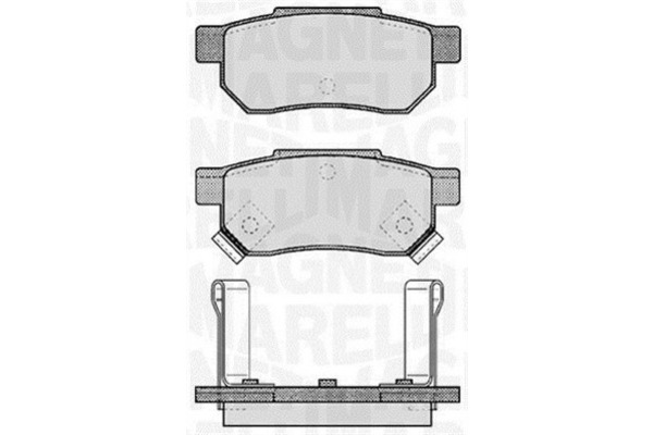 Klocki hamulcowe - komplet MAGNETI MARELLI 363916060457