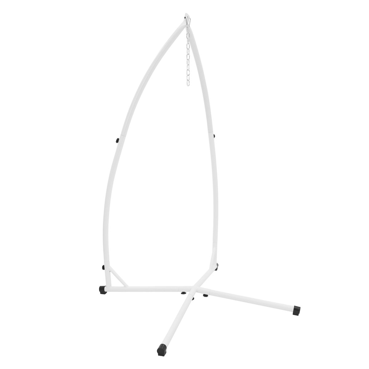 Rama krzesła wiszącego 208 cm biały metal design ML