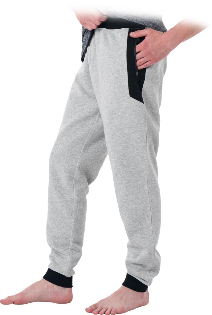 Spodnie ochronne do pasa jasnoszaro-czarny roz.XXL