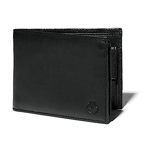 Timberland KP Trifold Wallet with Coin Pocket, Akcesoria podróżne-portfel męski, Czarny, Talla única