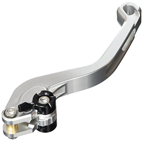 Puig 180pn 2.0 Krótka dźwignia hamulca z przełącznikiem czarnym, srebrna