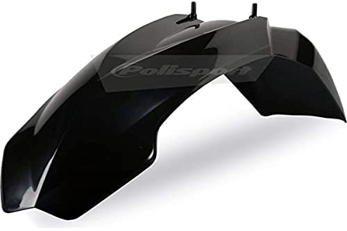 POLISPORT 8561200001 - Błotnik przedni OEM z trwałego, błyszczącego tworzywa sztucznego kompatybilny z motocyklami KTM w kolorze czarnym