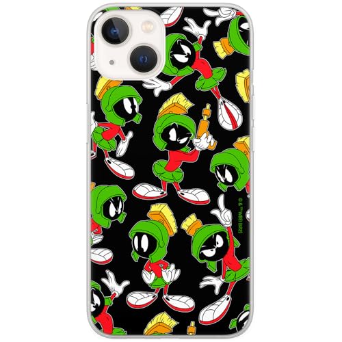 ERT GROUP etui na telefon Iphone 13 MINI, case oryginalny i oficjalnie licencjonowany przez Looney Tunes, wzór Marvin 004, optymalnie dopasowane, plecki z TPU częściowo przeźroczyste