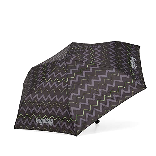 ergobag Parasol parasolowy, Młodzież Unisex, Czarny zygzak (czarny), jeden rozmiar