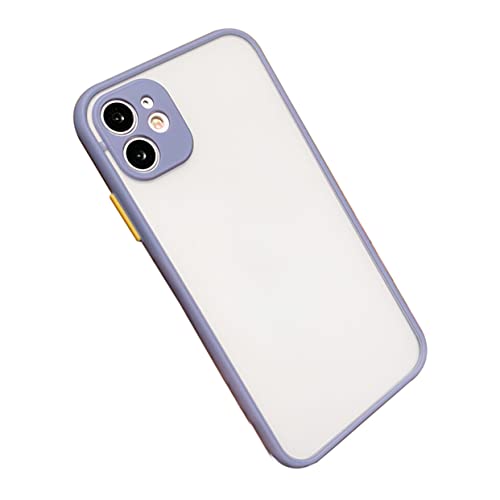 QLLQ Etui na telefon komórkowy matowane, przezroczyste, odporne na utlenianie i żółknięcie etui na telefon komórkowy TPU odporne na uderzenia all-inclusive etui ochronne na telefon komórkowy iPhone