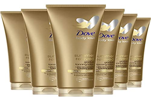 Dove Samoopalający krem nawilżający do ciała do skóry o średnim lub ciemnym odcieniu 200 ml - opakowanie 6 szt