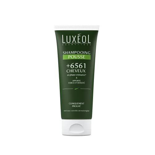 LUXÉOL - Szampon Pousse - Siła i Gęstość - Reaktywuje wzrost istniejących włosów - 82% składników pochodzenia naturalnego - Wyprodukowano we Francji - 200ml