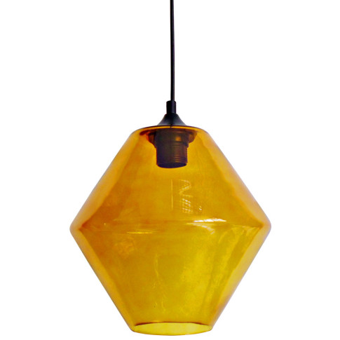 Pomarańczowa lampa wisząca do salonu - 6X Z043 Arhi