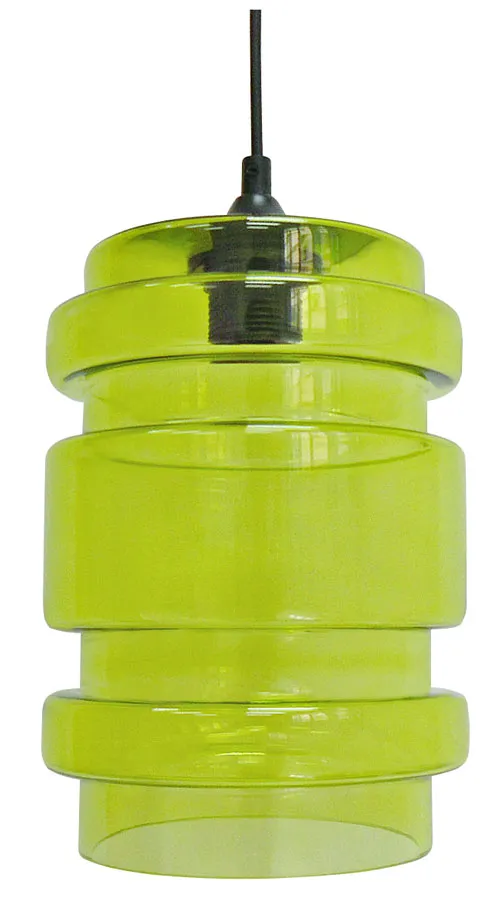 Pojedyncza lampa wisząca nad wyspę z zielonym kloszem - Z044 F2-A83