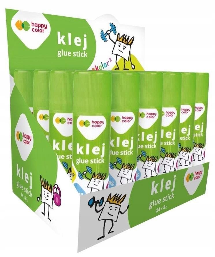 Gdd Klej w sztyfcie Happy Color 8 g 24 szt.