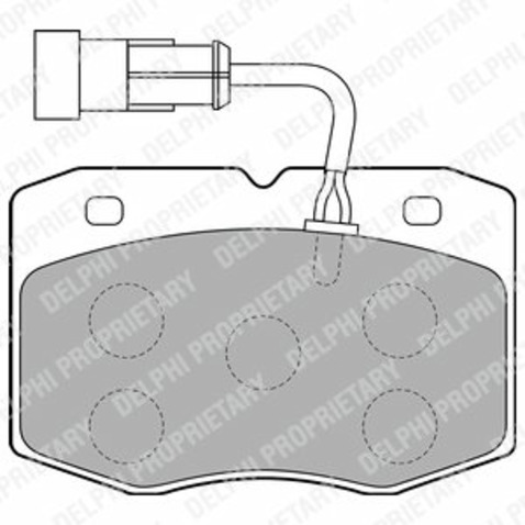 DELPHI KLOCKI HAMULCOWE LP1776