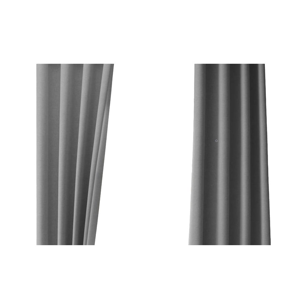 Szara zasłona półzaciemniająca 250x100 cm – Mila Home