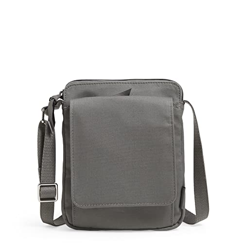 Vera Bradley Mini Hipster Crossbody portfel z bawełny z ochroną RFID, cardinal/white rain Garden With University of Oklahoma - bawełna z recyklingu, rozmiar uniwersalny