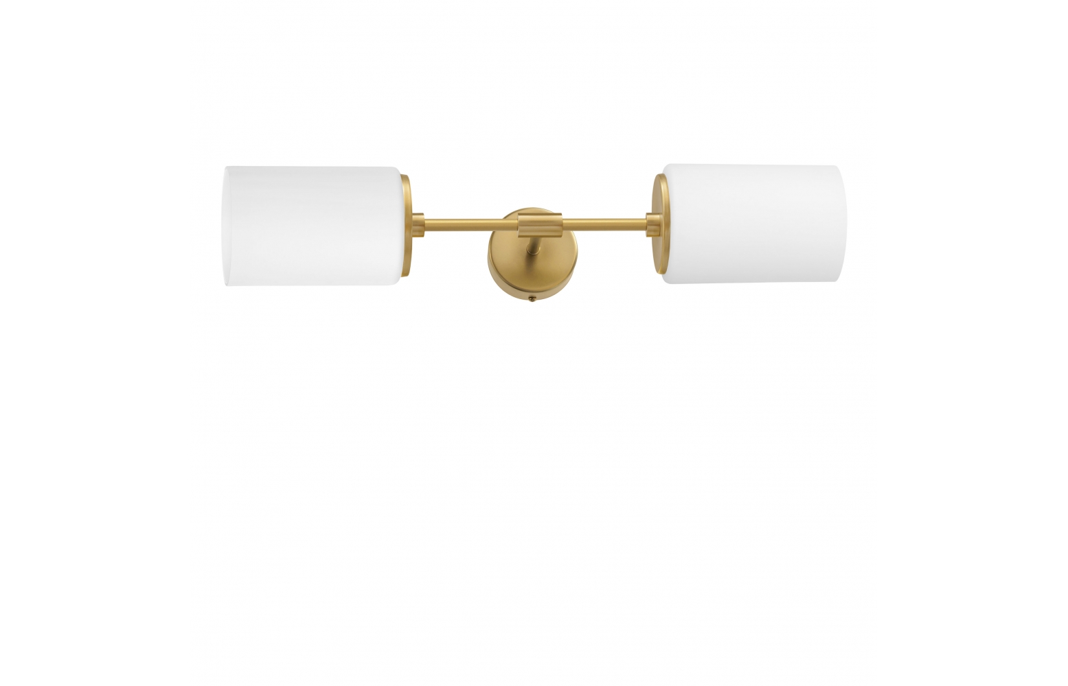 Złoty 2-kloszowy kinkiet z mosiądzu KR-K2