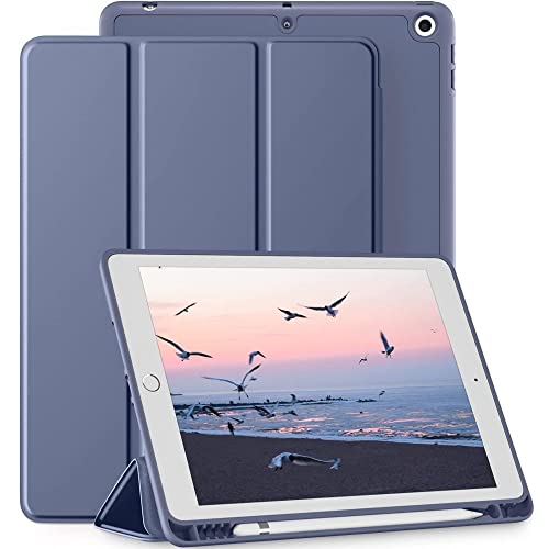 Atiyoo iPad 9. Etui, iPad 2021 generacji Slim Case z uchwytem na długopis, odporne na uderzenia etui z automatycznym budzeniem i uśpieniem, iPad 9. Trifold Stand etui ochronne, zielone