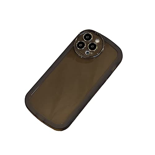 GUIDE COMB Silikonowe etui na telefon iPhone 12 Pro, ulepszone [ochrona aparatu] Etui na telefon komórkowy z miękką wyściółką z mikrofibry, ochrona przed zarysowaniami, 15 cm, czarne