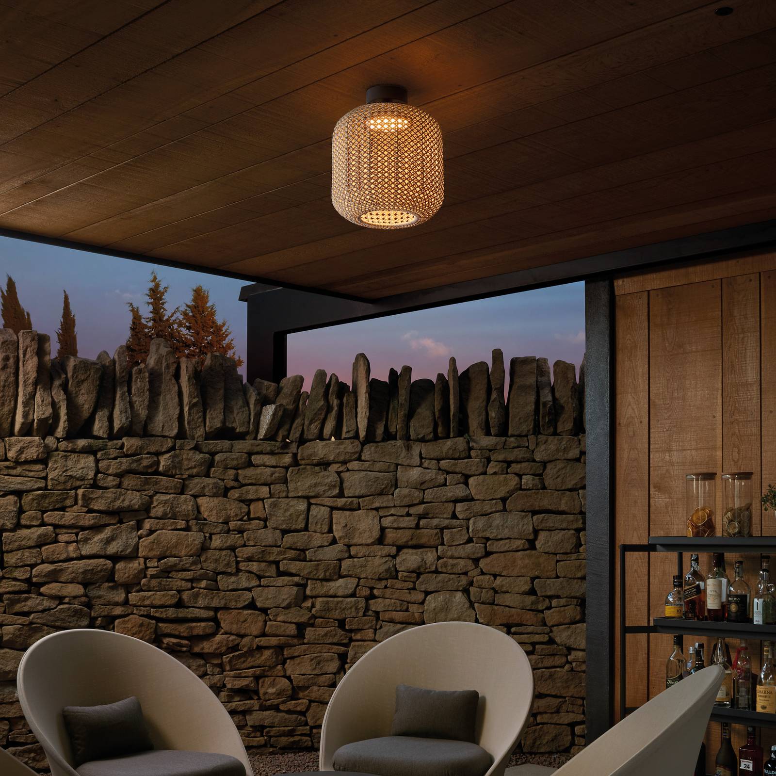 Bover Nans PF/31 lampa sufitowa LED brązowa