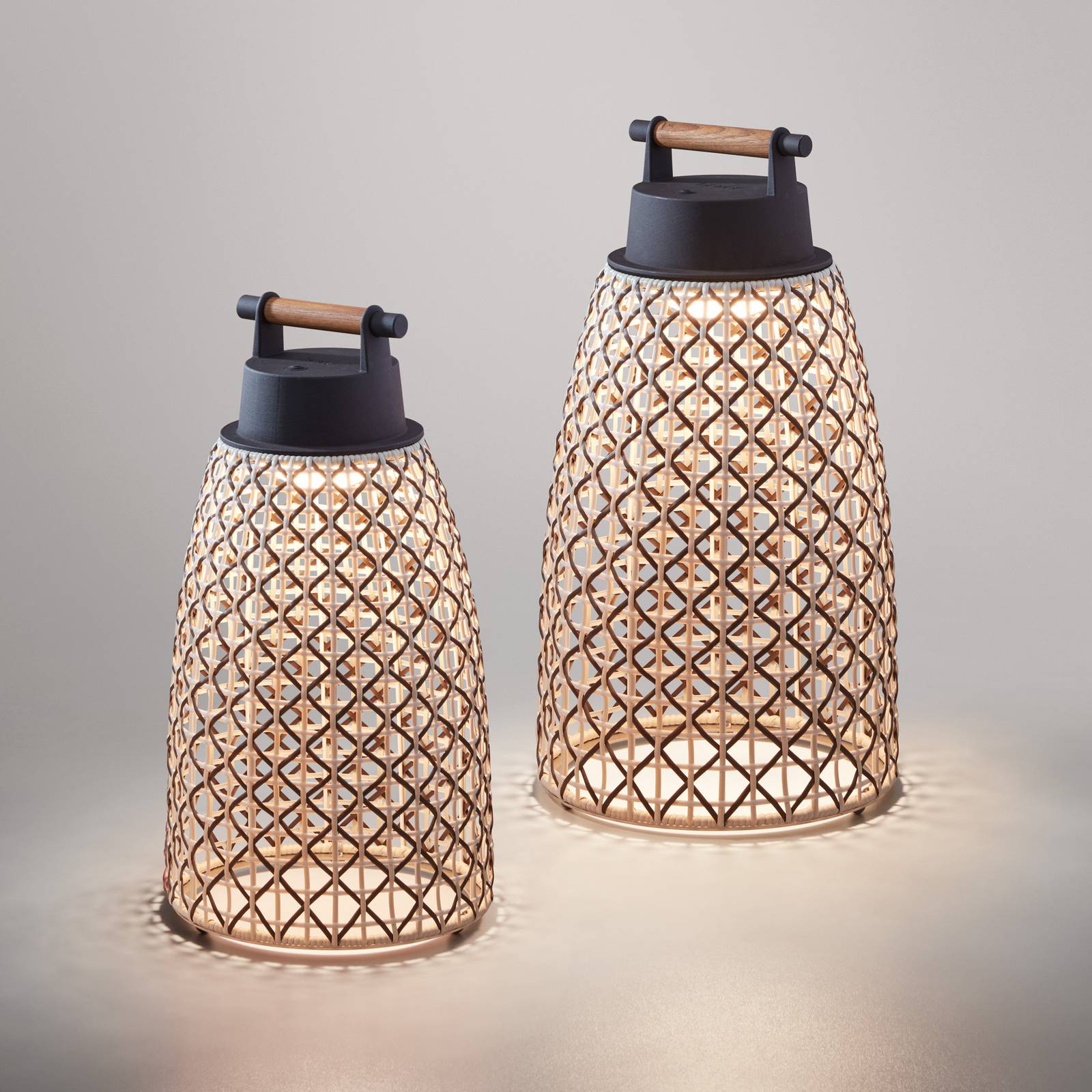 Bover Nans M/41/R lampa stołowa zewnętrzna brązowa