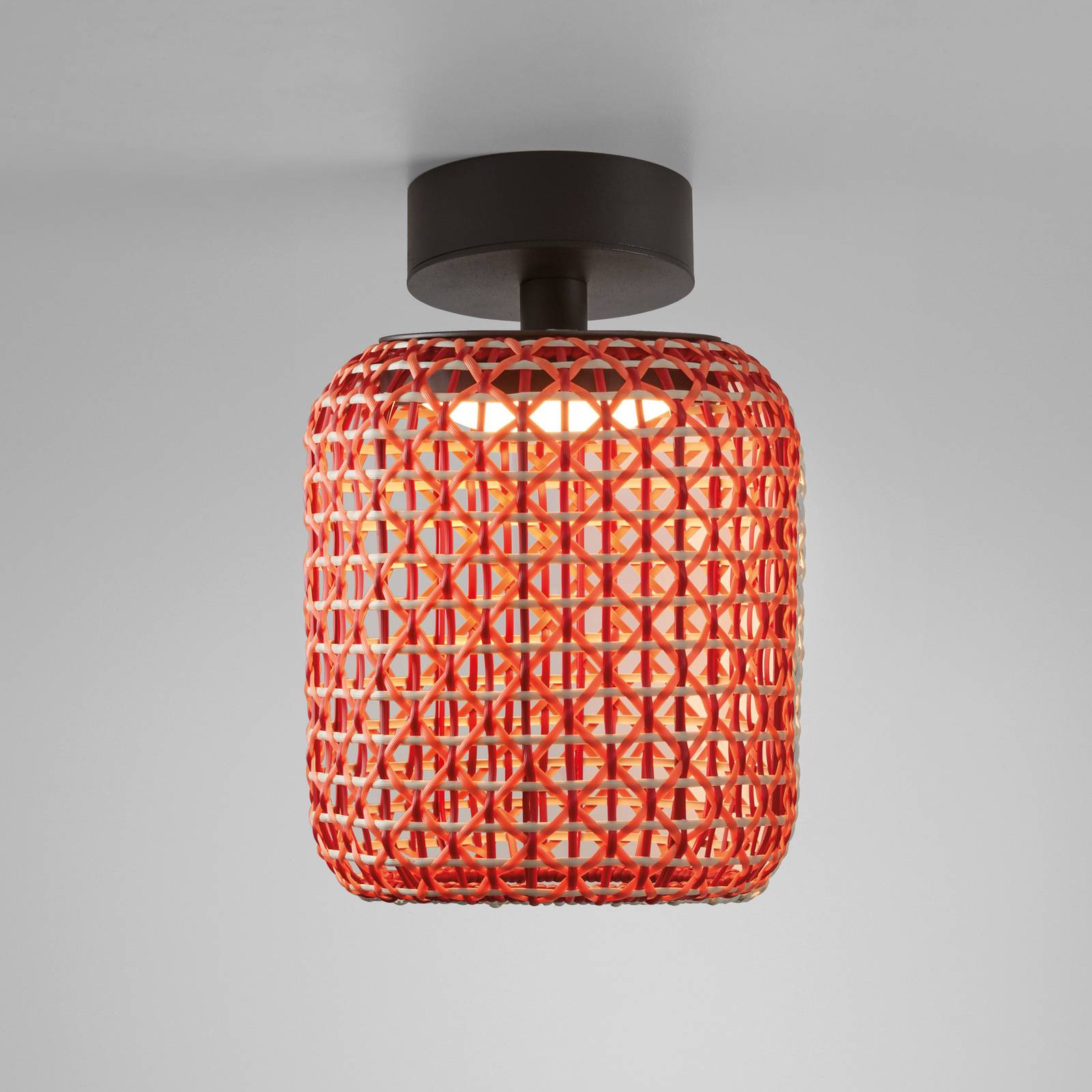 Bover Nans PF/21 lampa sufitowa LED, czerwona
