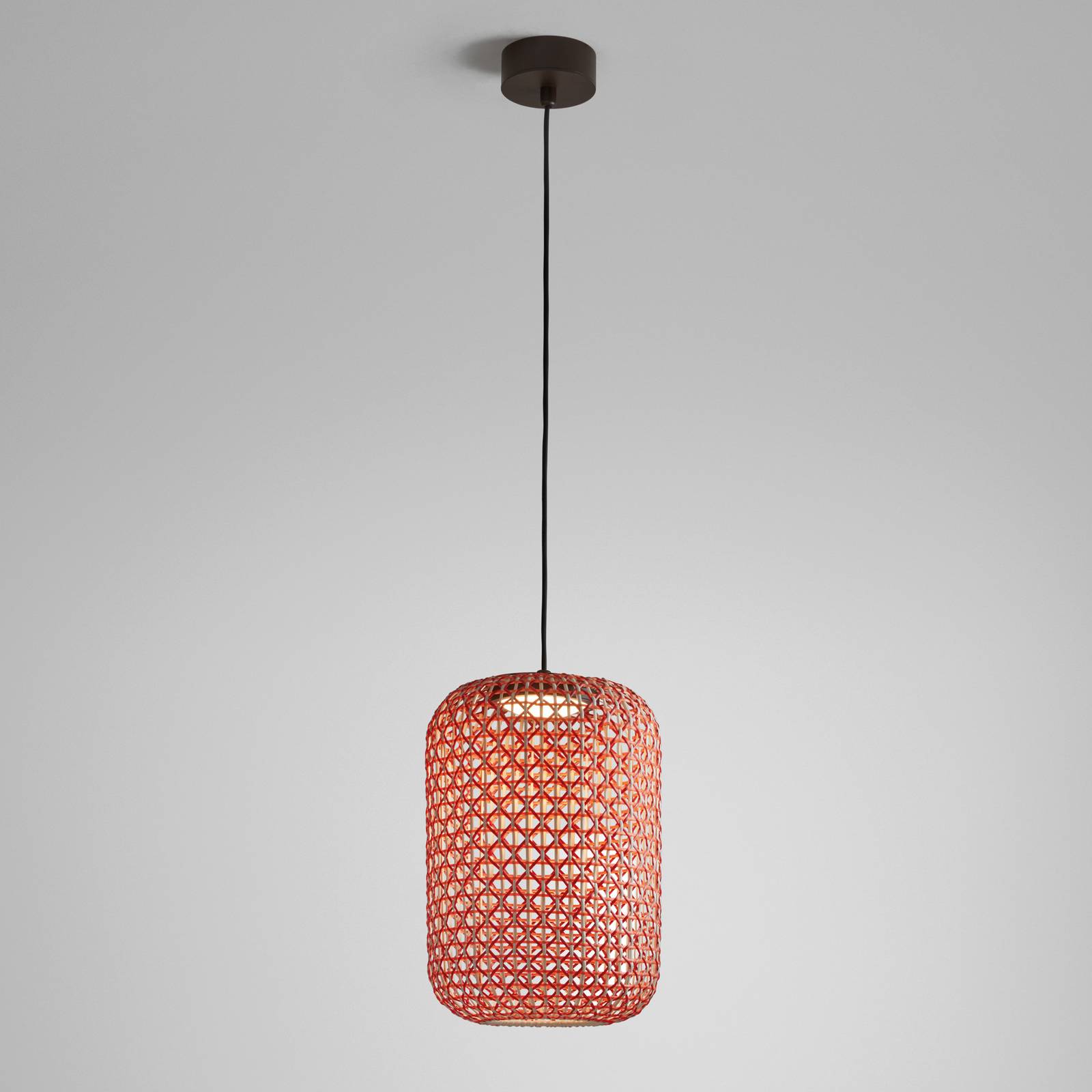 Lampa wisząca zewnętrzna Bover Nans S/31.2 LED, czerwona