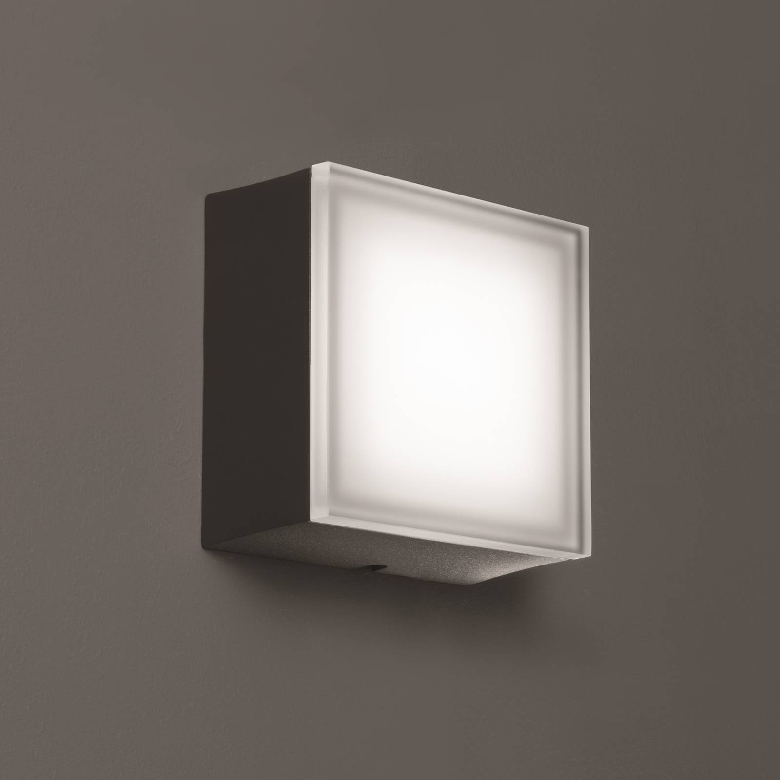 LCD Kinkiet zewnętrzny LED 1425 grafit 12,5 x 12,5cm