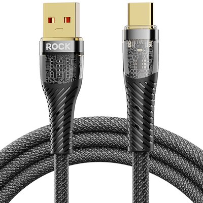 Kabel USB - USB Typ-C ROCK Z21 1.2 m Czarny