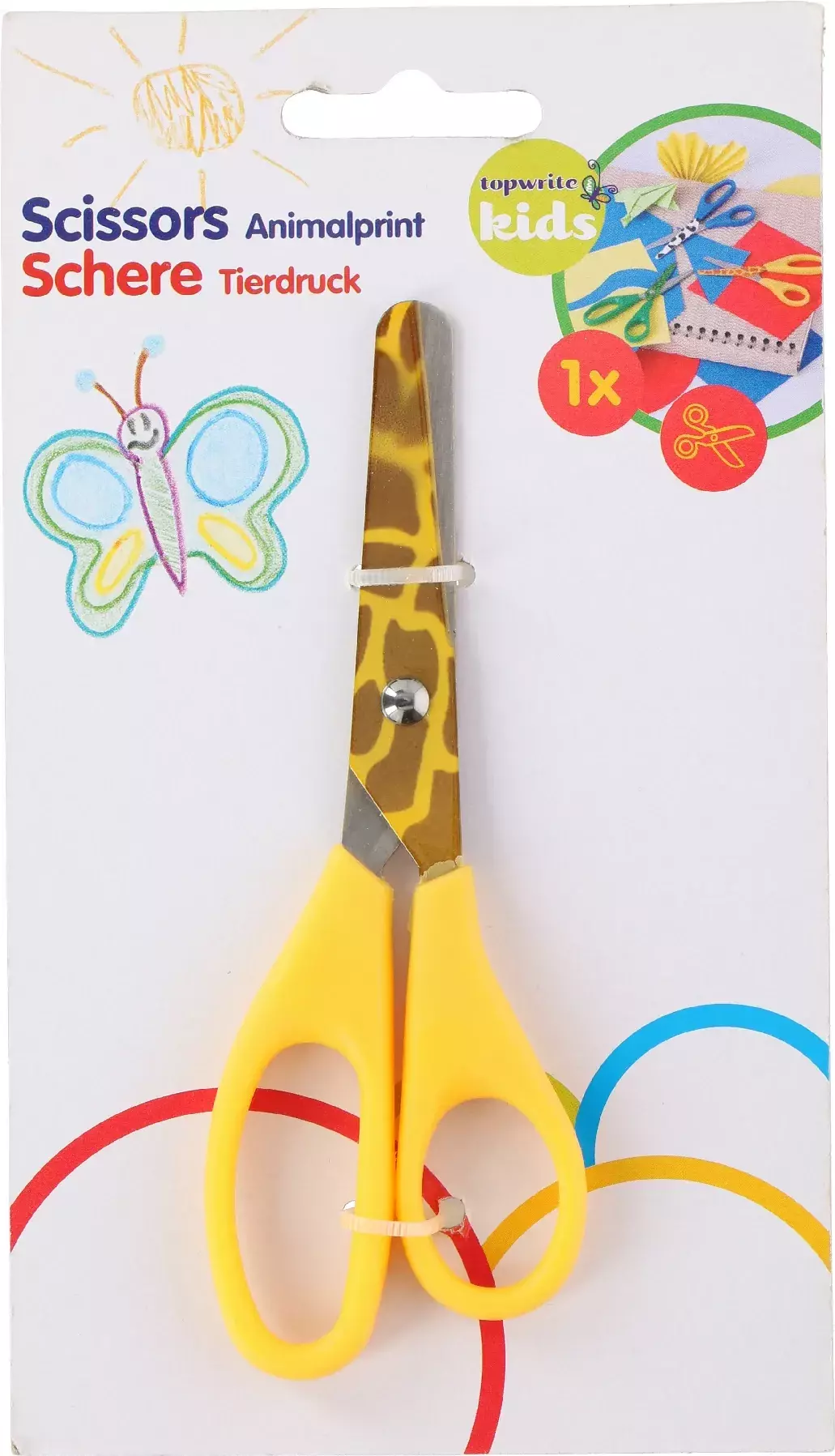 Nożyczki dla dzieci zwierzątka TOPWRITE