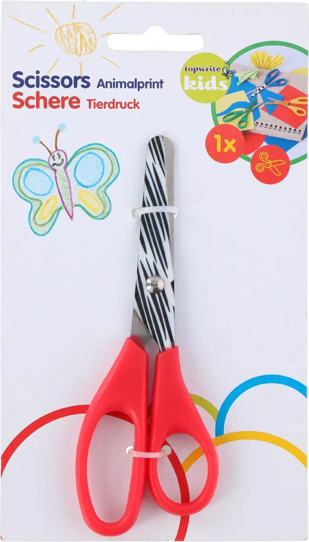Nożyczki dla dzieci zwierzątka TOPWRITE