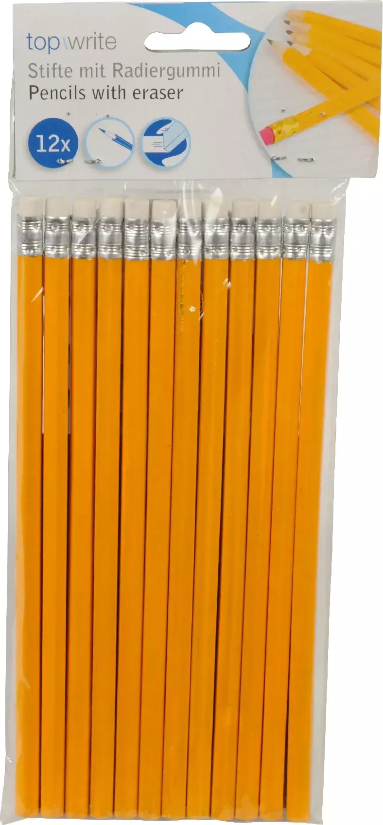 Ołówek HB z gumką TOPWRITE x12