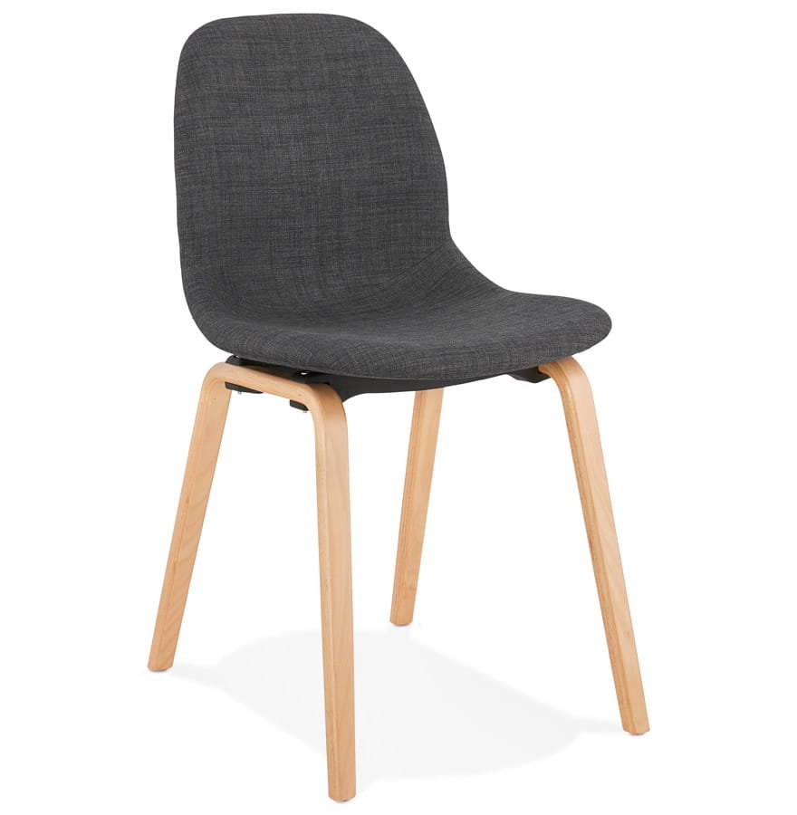 Kokoon Design Krzesło Design Capri ciemnoszare nogi naturalne CH02320DGNA