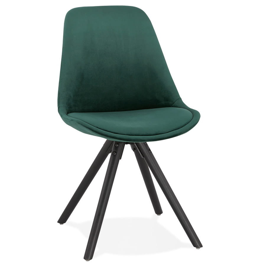 Kokoon Design Krzesło Design Jones zielone nogi czarne CH03020GEBL