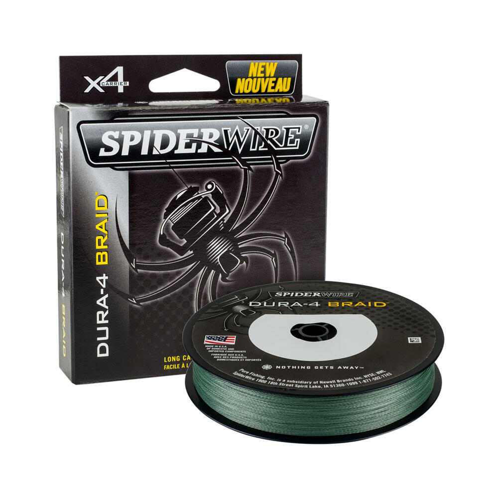 Spiderwire Spider wire męskie Dura-4 lamówką 0.17 MM/15.0kg-33lb, zielony (Moss), 300 m 653-1450389