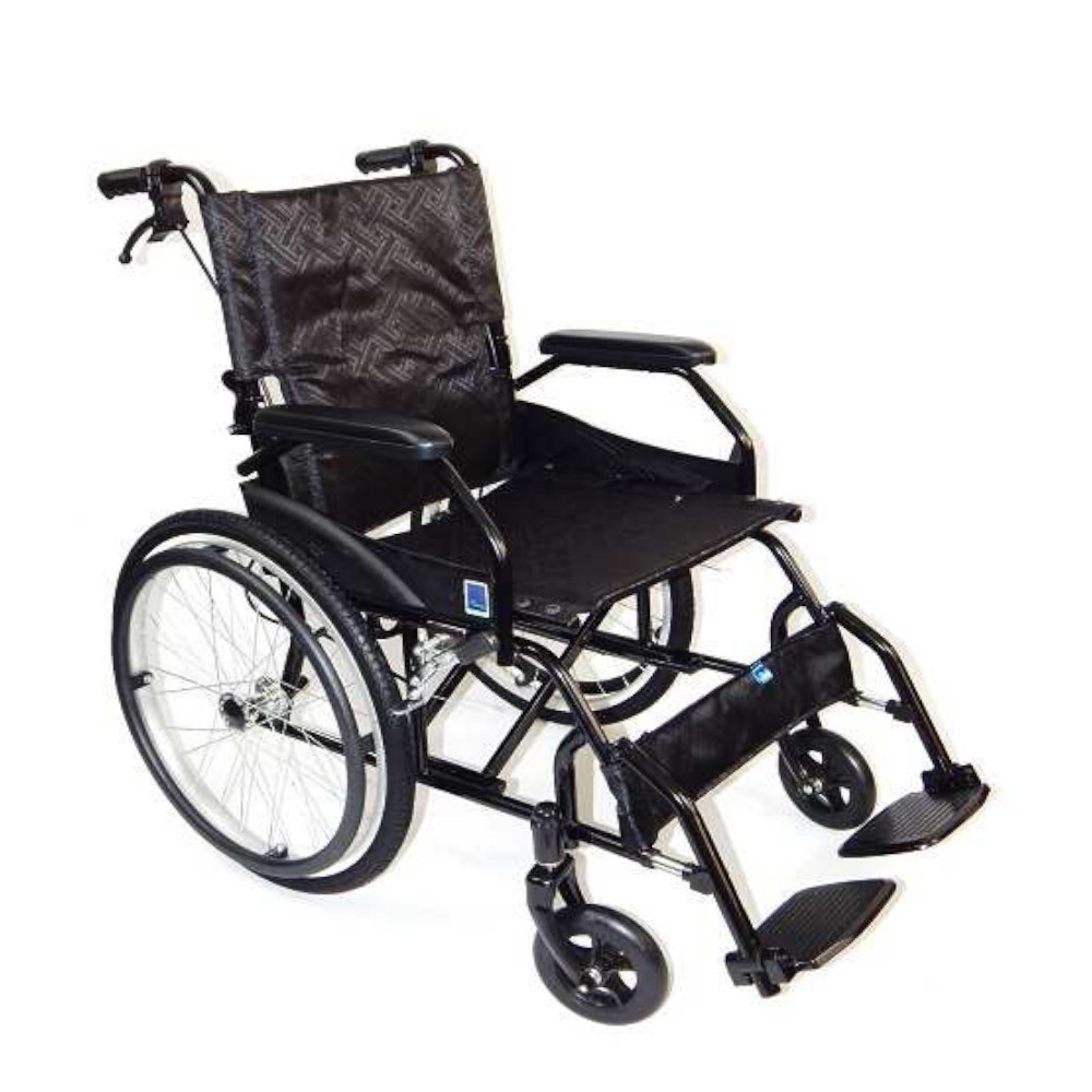 Wózek inwalidzki stalowy FS 901 : szer. siedz. wózka inw. - 46 cm
