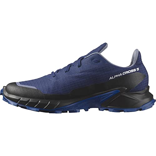 Salomon Męskie buty trekkingowe Alphacross 5 Gore-tex, Blue Print Lapis Blue Hite, 45 1/3 EU