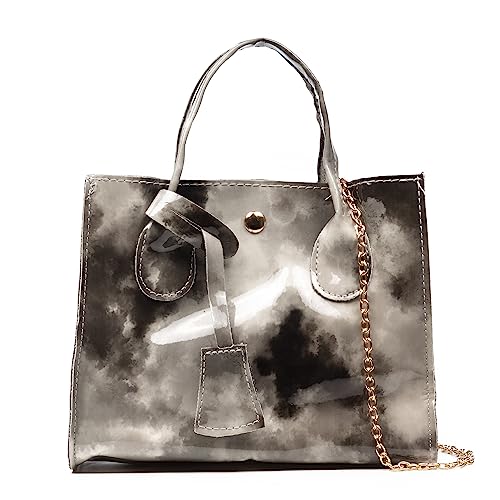 IRIA QUINTANA. Zandobbio torba mini tote, PCV. 19,5x9x16 cm Kolor: czarny, czarny, Użytkowy