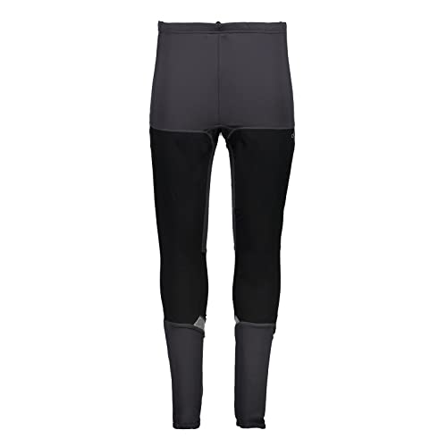 CMP - Rajstopy z Jersey Czesane dla mężczyzn, Czarne, 56