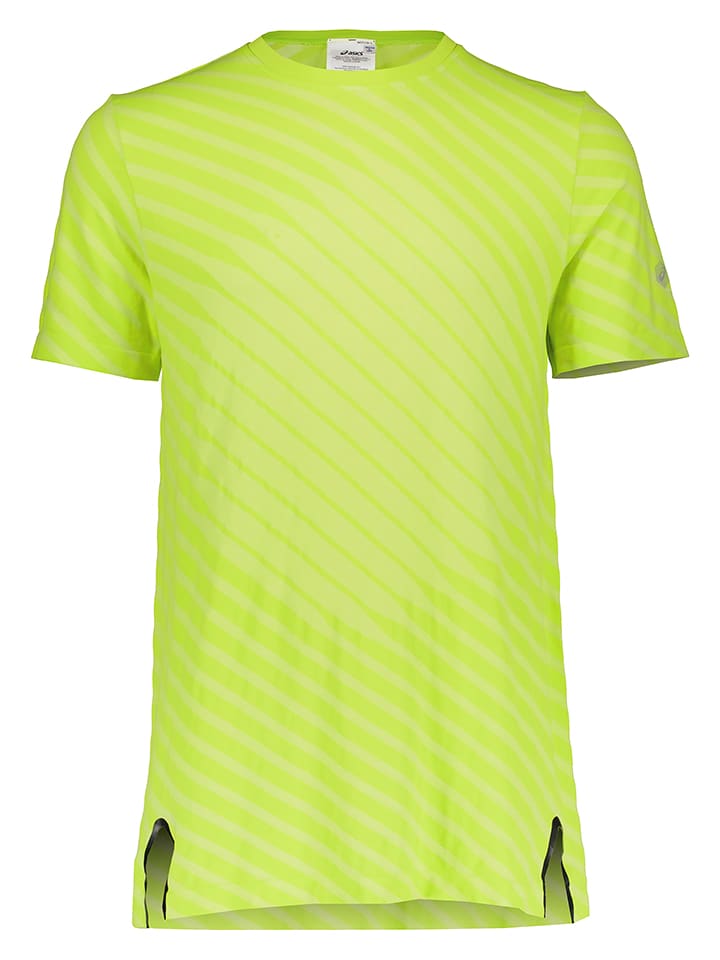 asics Koszulka sportowa w kolorze jaskrawozielonym