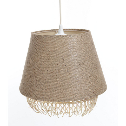 Lampa wisząca boho z jutowym abażurem - 7X A346 C5-S45