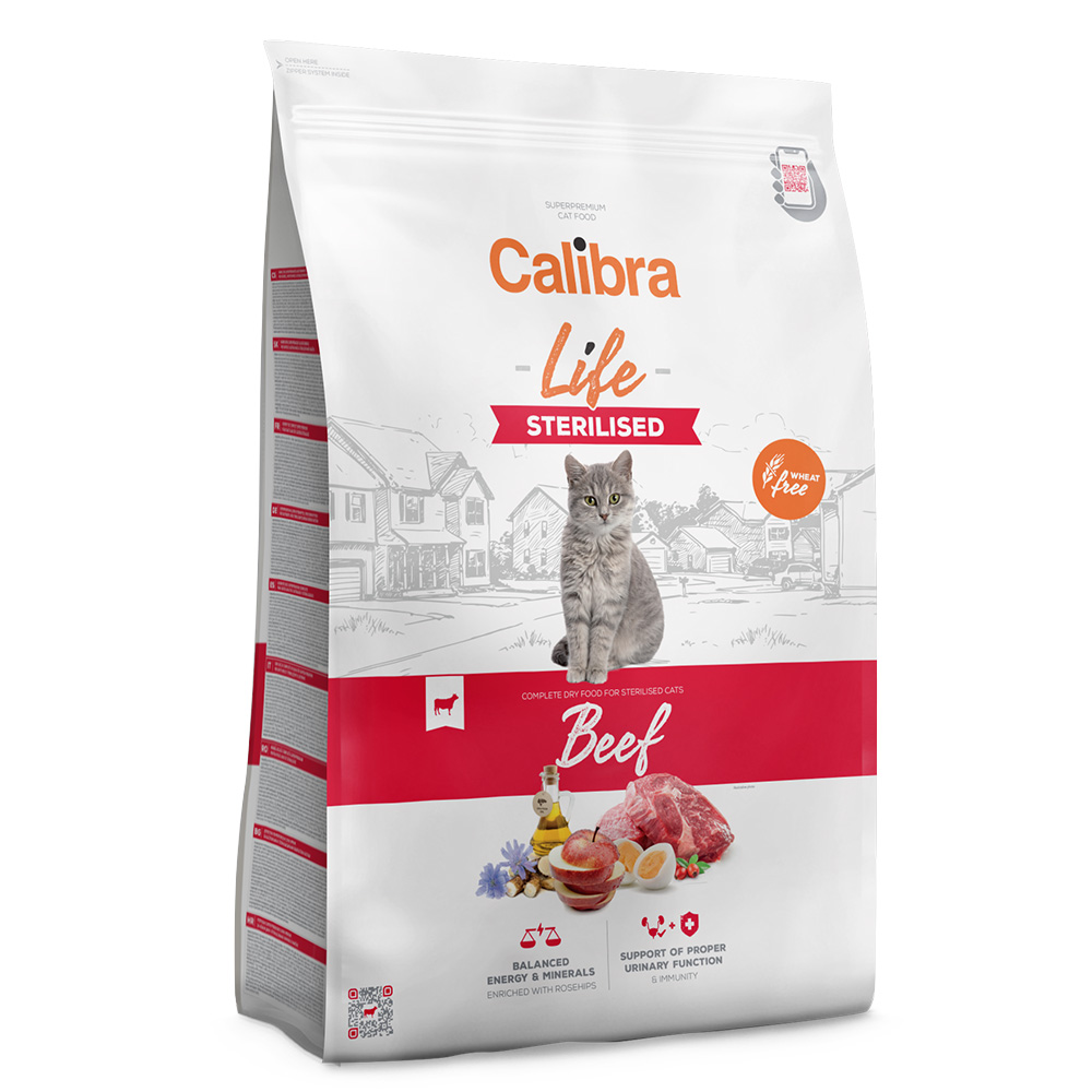 Calibra Cat Life Wołowina sterylizowana - 2 x 6 kg
