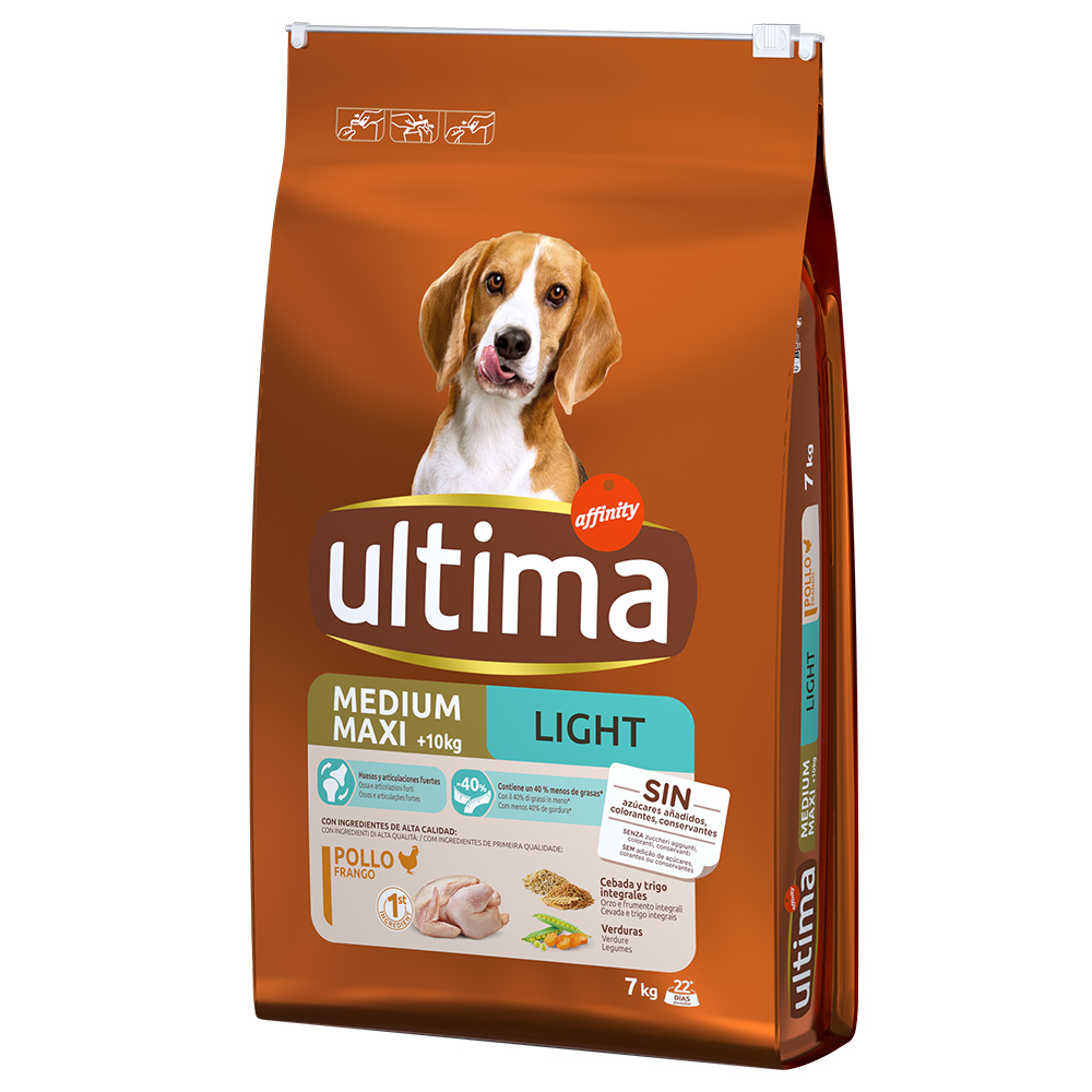 Ultima Medium / Maxi Light Adult, kurczak - 2 x 7 kg