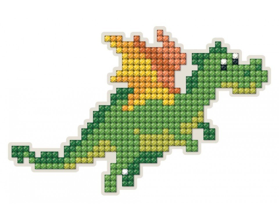 Diamentowa mozaika z magnesem smok