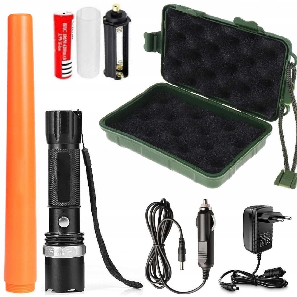 CREE Latarka Policyjna Taktyczna Led Q5 Xp-e Etui
