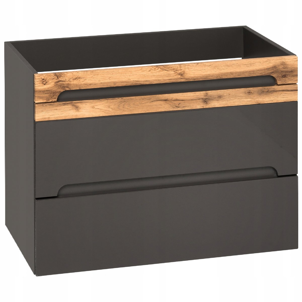 Szafka Pod Umywalkę 80Cm Galaxy Grafit 824 Wisząca